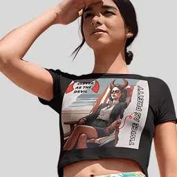 Tee Fusion Women Printed Slim Fit T-shirt image 2