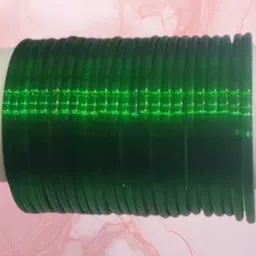 SAVORADE Set Of 24 Green Glass Bangle-picture-10