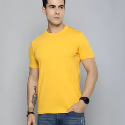 R.Code by The Roadster Life Co. Men Brand Logo T-shirt-picture-57