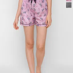 FashionRack Women Pack of 2 Printed Lounge Shorts-picture-24