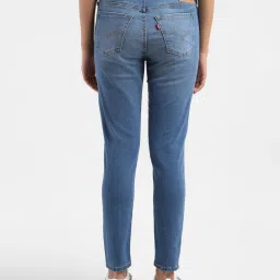 levi's Women's 711 Blue Skinny Fit Mid Rise Jeans image 3
