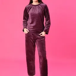 V-Mart Women Round Neck Full Sleeve T-Shirt & Pyjamas Night Suit-image-38