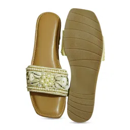 DEKA Shoes Women Embellished Open Toe Flats image 3