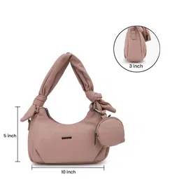 Bag Pepper PU Structured Handheld Bag with Applique image 3