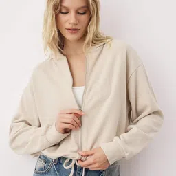 Trendyol Women Hooded Long Sleeves Crop Sweatshirt-picture-27