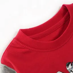 LULU & SKY Boys Typography Printed Applique T-shirt image 3