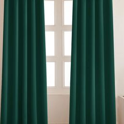 HOMEMONDE Green 2 Pieces Black Out Window Curtains-picture-19