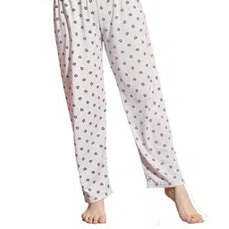 trendy world Pack of 3 Women Heart Printed Cotton Comfortable Pyjama/Lounge Pants-picture-37