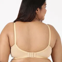 BLOSSOM Plus Size Seamless Non-Wired Double layered Crossy Lift Full Coverage T-shirt Bra image 5