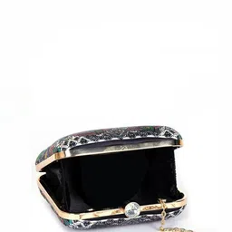 Swisni Radha Krishna Printed Box Clutch image 5