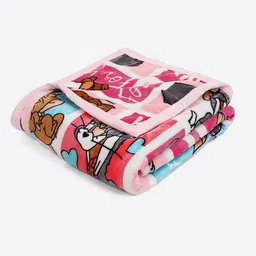 Monte Carlo Pink & Pink Cartoon Characters 600 GSM Blanket image 5