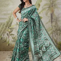 RACHNA Batik Bhagalpuri Saree image 2