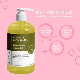 KAIVA Wanderer Moringa Shower Gel With Papaya Extract For Cleansing & Repair - 300 ml image 5