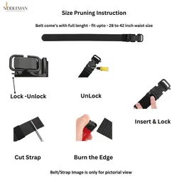 Niddleman Men Textured Casual Belt image 4