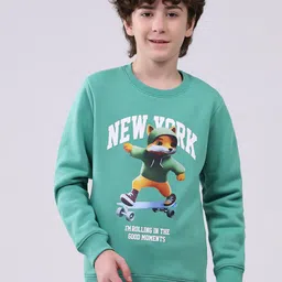 Monte Carlo Boys Round Neck Graphic Print Full Sleeve Sweatshirt-picture-13