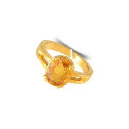 RAVIOUR LIFESTYLE Gold-Plated & Yellow Brass Pearls Finger Ring-image-79