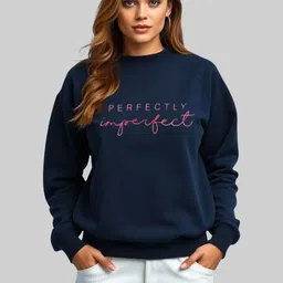 SALUJA FABRICS Women Typography Printed Long Sleeves Sweatshirt-picture-14