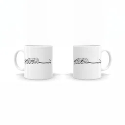 Mr UVD White Typography Printed Ceramic Glossy Mug 325 ml image 3