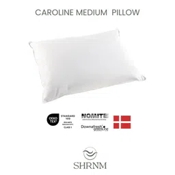 shrnm Caroline Medium Goose Down Pillow 27x19 Inches for Back and Comination Sleepers image 2