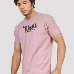 Greylongg Men Graphic Printed Round Neck Cotton T-shirt image 3