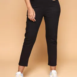 KATLINE Women Pencil Boyfriend Fit Stretchable Jeans-image-1