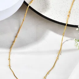 Jewels Nest Stainless Steel Gold-Plated Link Chain Minimal Chain-picture-13