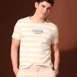 U.S. Polo Assn. Denim Co. Men Striped Round Neck Cotton Slim Fit T-shirt-picture-34