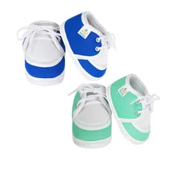 NESKA MODA Unisex Kids Pack of 2 Solid Cotton Booties image 5