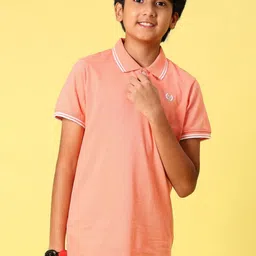 V-Mart Boys Polo Collar Cotton T-shirt-image-72