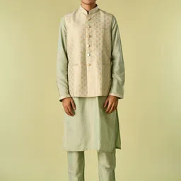 Diwas by Manyavar Men Regular Kurta with Trousers-picture-38