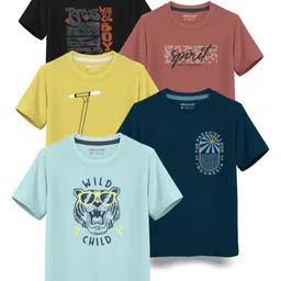 HELLCAT Boys Typography 5 Printed T-shirt-picture-27