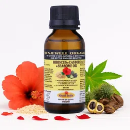 Menjewell 100% Natural Hibicus Castor Sesame Hair Oil- 50 ml-picture-20
