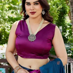 JANOI Woven Design Zari Silk Cotton Banarasi Saree image 3