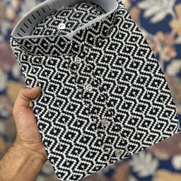 WELL TEX Men Embroidered Chikankari Kurta image 2