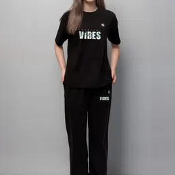 FITIN OUTFIT Women T-Shirt & Trousers Nightdress-picture-45