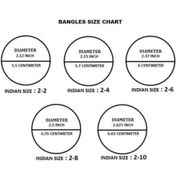 AMSHA Set Of 24 Black Glass Artificial Stones & Beads Bangle image 2