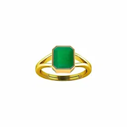 Todani Jems 5.25 Ratti 4.60 KT Ring Panna Emerald Adjustable Ring-picture-38