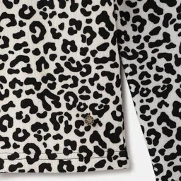 ELLE Girls Animal Printed Round Neck Cotton T-shirt image 4