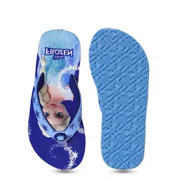 Kids Ville Girls Frozen Printed Thong Flip Flops image 2
