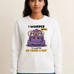 Anikmart Typography Printed Round Neck Cotton Pullover Sweatshirt-picture-26