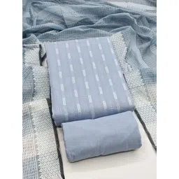 LeeliPeeri Designer Striped Unstitched Dress Material image 2