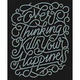 Inephos Blue & Black 1 Piece Paper Other Wall Paintings image 1