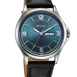 Titan Neo Arabic Men Brass Dial & Leather Straps Analogue Running Watch 1870SL10-image-28