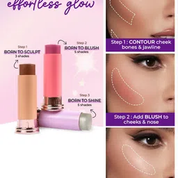 Just Herbs Born To Shine Single Stroke Highlighter- 14 g- Glimmering Pink 02 image 4