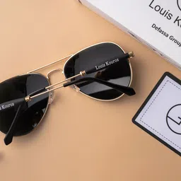 LOUIS KOUROS Unisex Aviator Sunglasses with UV Protected Lens image 5