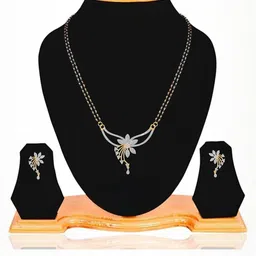 Bsint Women Artificial Stones Alloy Mangalsutra image 2