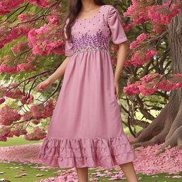 Moda Rapido Women Multi Cotton Fit and Flare Dresses-picture-36