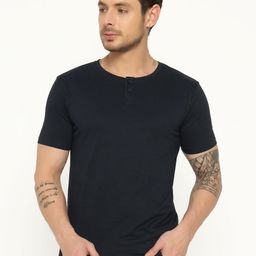 appulse Henley Neck Short Sleeves Cotton Relaxed Fit T-shirt-picture-22
