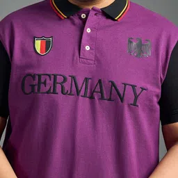 bigbanana Originals Men Embroidered Polo Collar Pure Cotton Bio Finish Plus Size T-shirt image 2