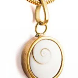 RAVIOUR LIFESTYLE Unisex Gold-Toned Alloy Oval Pendants with Chains-image-3
